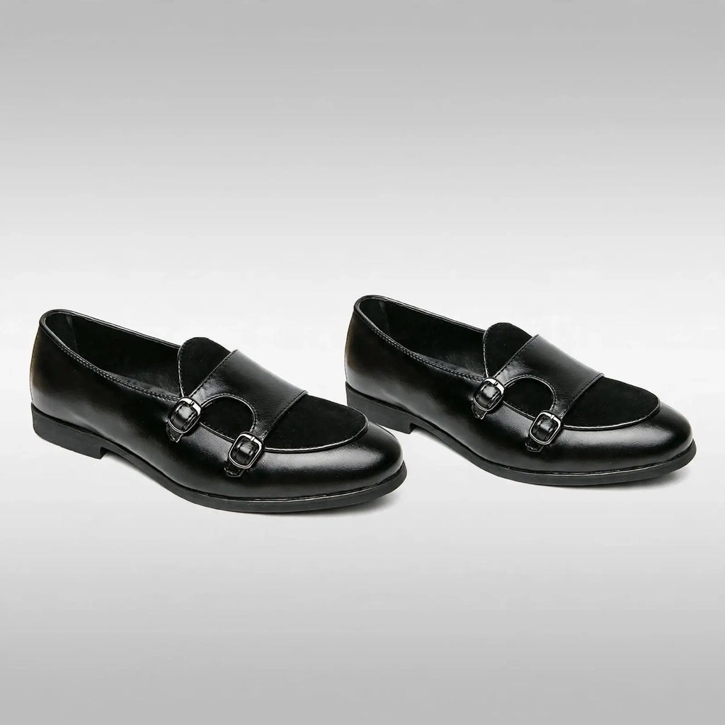 Men's Oxford Double Monk Strap Loafers – British Classic