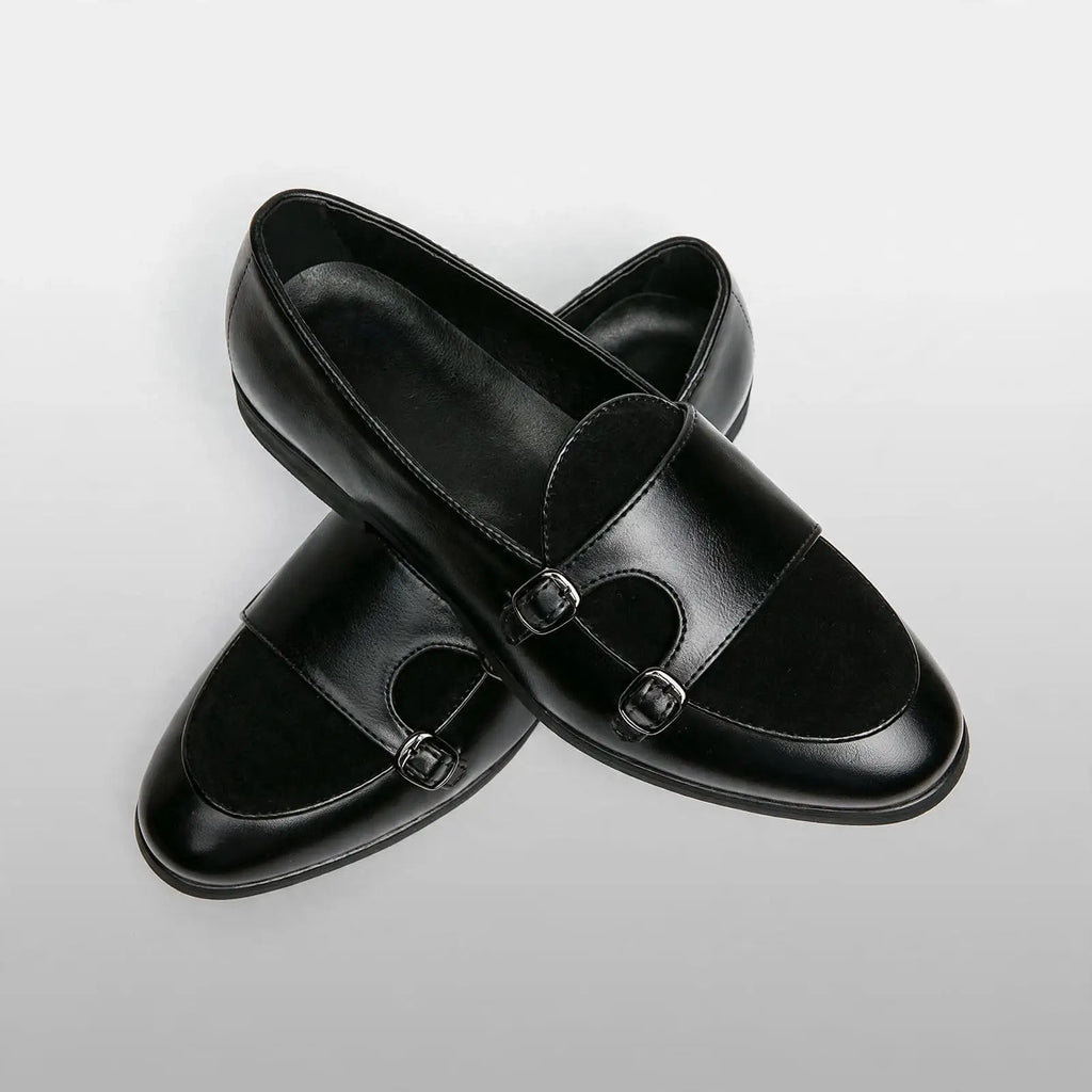 Men's Oxford Double Monk Strap Loafers – British Classic
