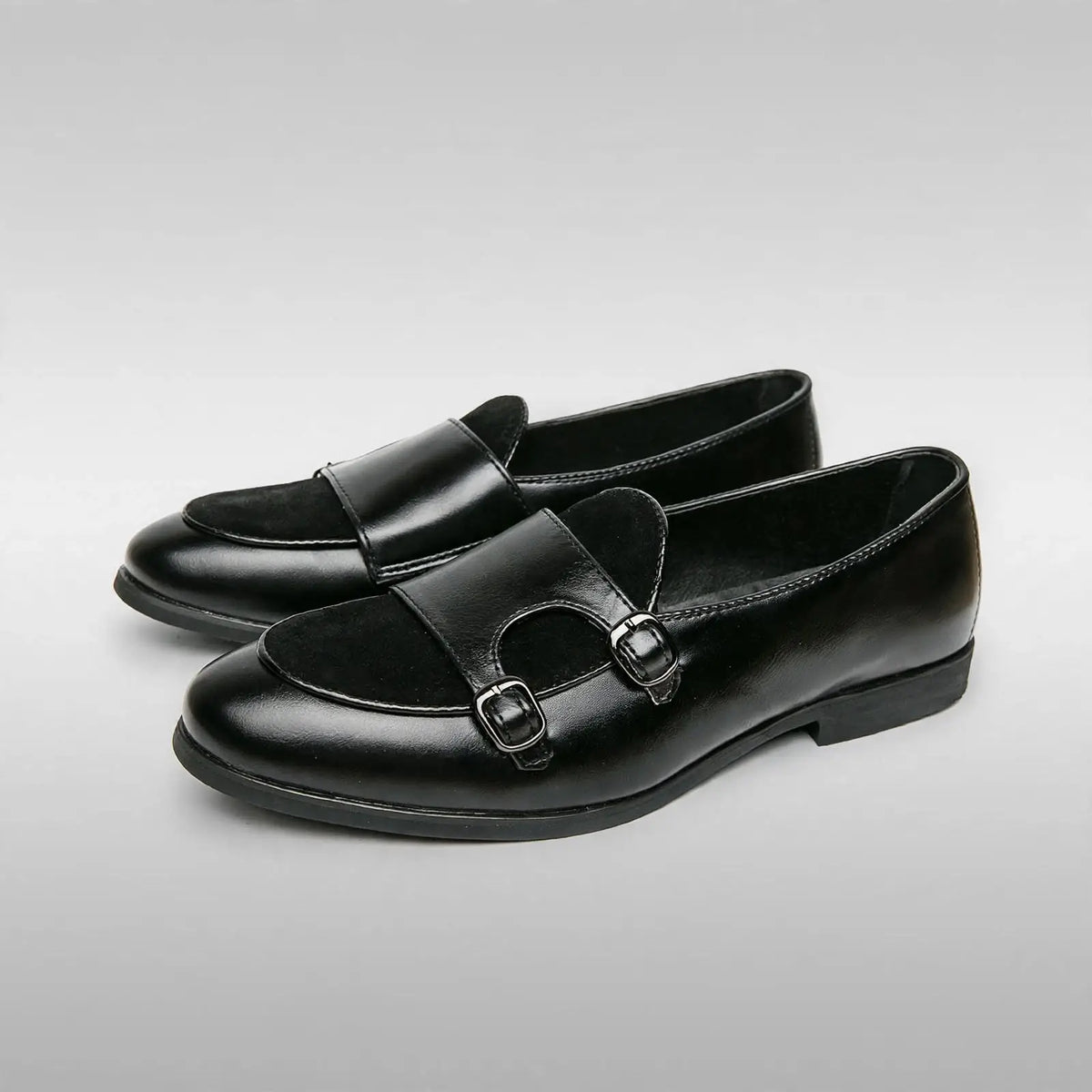 Men's Oxford Double Monk Strap Loafers – British Classic