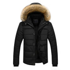 Men’s Fleece-Lined Hooded Puffer Jacket