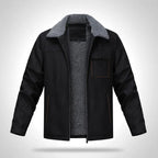 Suede Craft Men's Sherpa-Collar Jacket