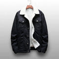Men's Fleece-Lined Denim Jacket – Classic Warm Winter Outerwear
