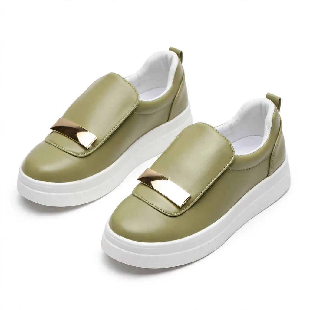 Luxe Step Gold Accent  Loafers
